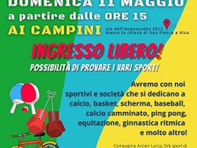 Domenica 11 maggio la quarta festa dello sport a S. Pietro a Vico