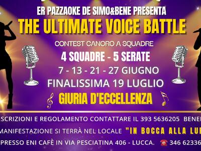 Lucca, al via il Contest &#039;The Ultimate Voice Battle&#039;: sabato 7 giugno la prima sfida a squadre