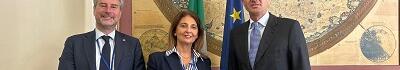 Decreto legge cittadinanza: la presidente LNM Ilaria Del Bianco e il sindaco di Lucca Mario Pardini ricevuti stamani dal sottosegretario agli Esteri Giorgio Silli