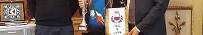 Jasmine Lumini e la cagnolina Daenerys, campionesse nazionali agility dog, ricevute a Palazzo Orsetti
