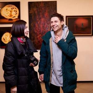 un momento della mostra a Kiev, accademia of arts  Ucraina