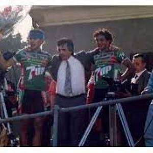 Cimini in trionfo al Giro d'Italia 1987