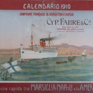 003-Calendario pubblicitario della compagnia Cyprien Fabre & c. Anno 1910