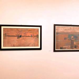 Mario Marcucci. Vola alta, pittura - scorcio della mostra (2)