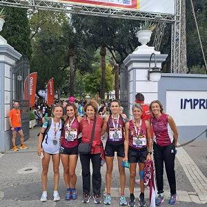 Le ragazze del Gs Lammari a Telese