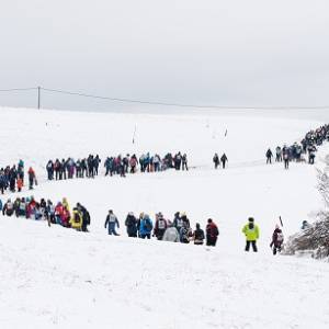 panoramica della ciaspolada 2024