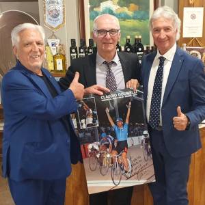 1. Fanini e Castellani con il tre volte campione del mondo Claudio Golinelli